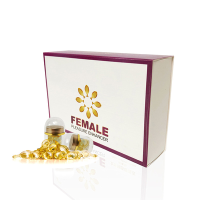 Lubrificantes seguros para o corpo certificados ISO9001 Capsulas de lubrificantes para aumentar o prazer feminino