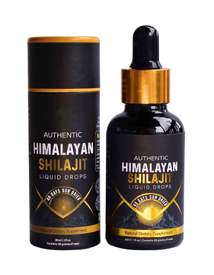 Autêntico suplemento dietético de saúde do Himalaia Shilajit Gotas Líquidas
