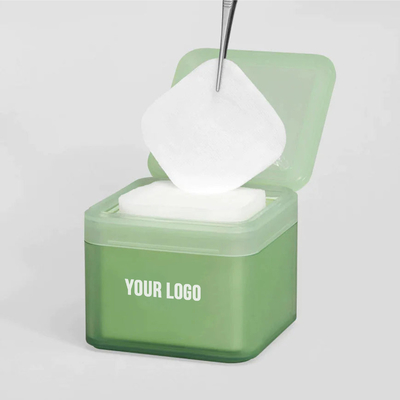 Logotipo personalizado Pad de tonificante facial diário para mulher 7 tipos de almofadas faciais de algodão quadrado