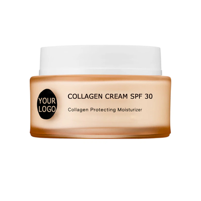 Creme de colágeno SPF 30 hidratante de marca privada para revitalização da pele dia e noite