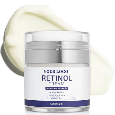 Creme Noturno de Retinol de Marca Privada Enriquecido com Vitamina A e Peptídeos com Texturas Lifting