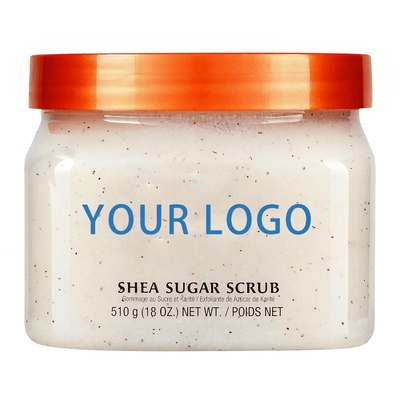 Creme de exfoliação corporal com aroma a flores para pele sem brilho