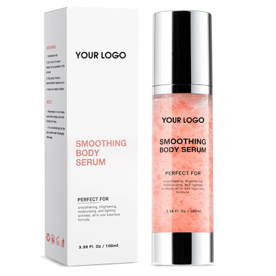 Logotipo personalizado soro corporal feminino hidratante nutrição e reparação para esqui liso sedoso