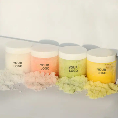 Esfregue de açúcar de sal do Himalaia Esfregue exfoliante hidratante de corpo para mulheres