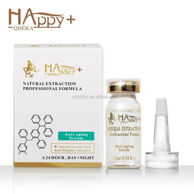 Serum anti-rugas orgânico com folhas de ácido hialurónico Pele brilhante e livre de rugas