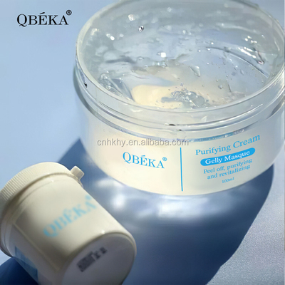 Clarificando e reparando gelatina de limpeza de frio para limpeza de rosto creme de peeling com peptídeos