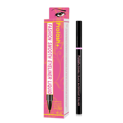 Eyeliner preto de carbono lápis ativado por água Eyeliner de marca privada em cor dourado rosa