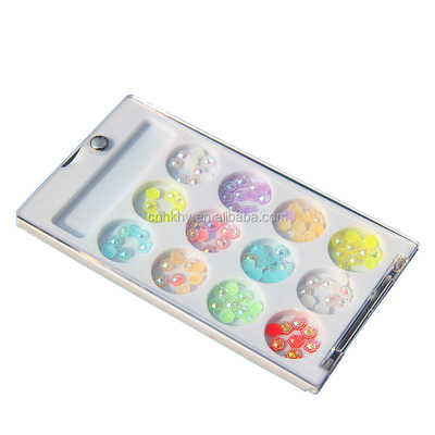 Rhinestones de unhas L01 Flat Back Phone Decoration 3D Glitter Stones para ferramenta de manicure 45g