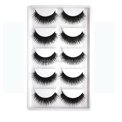 10mm-15mm Cravos naturais longos falsos 5 pares Extensões de cabelo sintético colorido