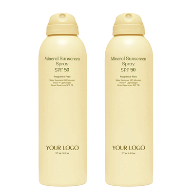 Marca privada SPF 50 Protetor Solar Spray Twin Pack Protetor Solar resistente à água Pack de 2
