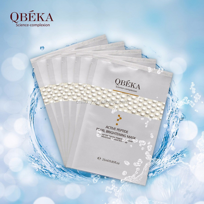 QBEKA Peptídeo ativo de pérola branqueador de máscara de clareamento 5pcs/caixa para todos os tipos de pele