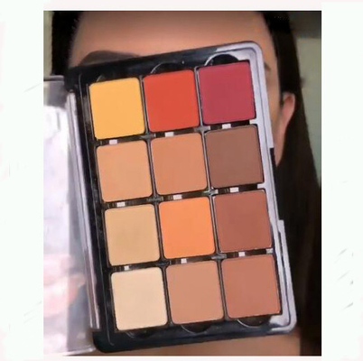 Paleta de sombras de olhos de cores misturadas metálicas brilhante Satin Matte Ingrediente mineral