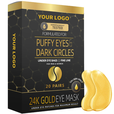 Mascarinha de olho de ouro hidratante para reduzir linhas finas e rugas