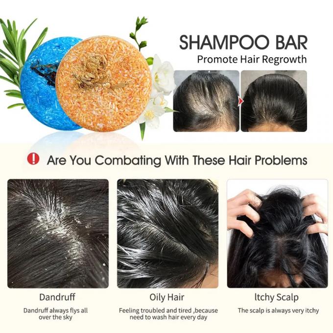 Shampoo natural anti-caída de cabelo anti-afinamento 0