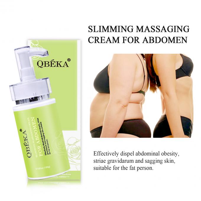 QBEKA Creme de massagem para queima de gordura Creme de massagem para emagrecimento para abdômen para mulheres e homens 0