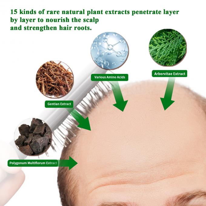 Soro de crescimento de cabelo natural, óleo de crescimento de cabelo para perda de cabelo tratamento de regressão 0