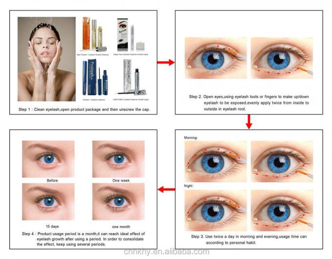 Serum de crescimento de cílios 100% material natural aprovado 0