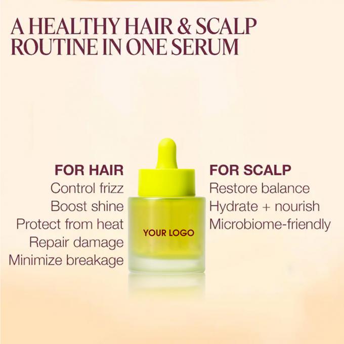 Serum Anti-Frizz de brilho livre de sulfato para controle de frizz Reparação e endireitação de danos 2