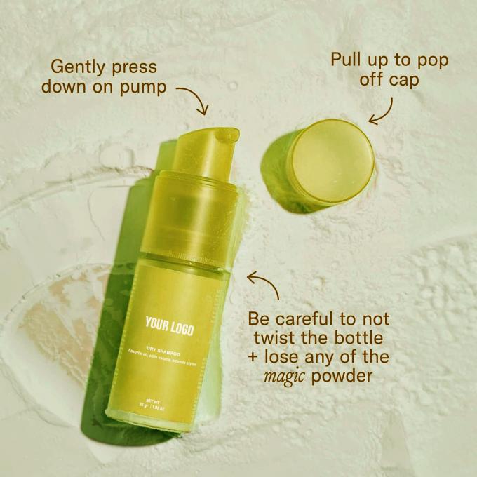 Shampoo em pó seco sem aerossol para mulheres 0