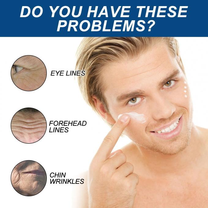 Creme de cara anti-rugas para homens natural e orgânico para reduzir linhas finas e rugas 1