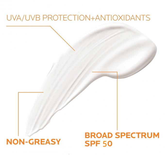 Protetor solar para homens SPF 50 Proteção UVA/UVB de amplo espectro Leve Sem fundimento branco 1