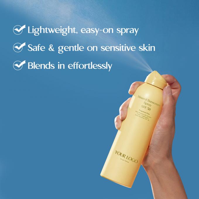 Marca privada SPF 50 Protetor Solar Spray Twin Pack Protetor Solar resistente à água Pack de 2 1