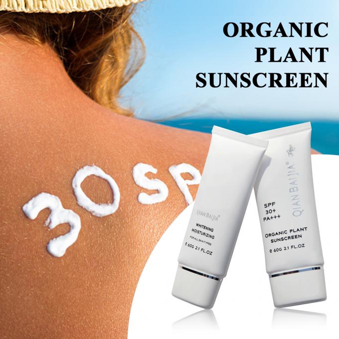 Proteção UVB Protetor solar para rosto e corpo SPF 50 Creme de proteção solar orgânico 4