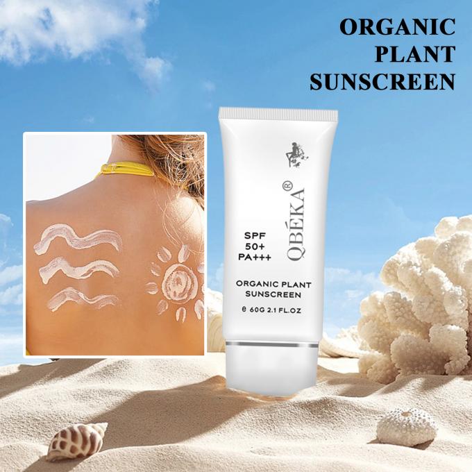 Proteção UVB Protetor solar para rosto e corpo SPF 50 Creme de proteção solar orgânico 5