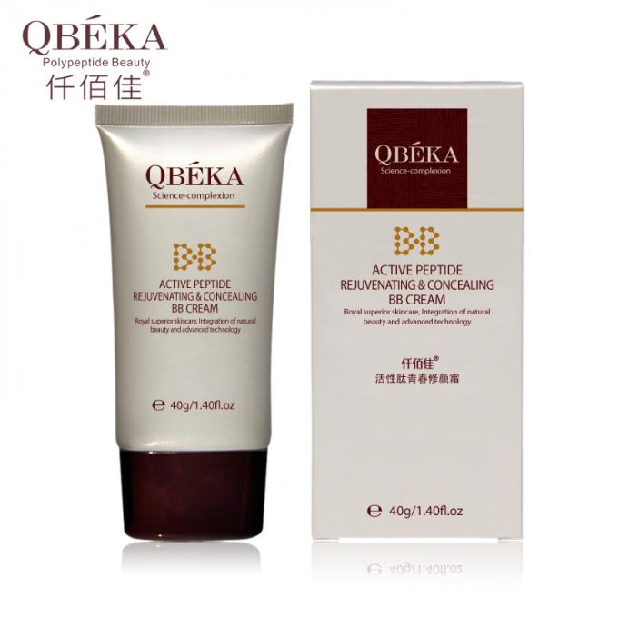 QBEKA Peptídeo ativo Rejuvenescedor e Disfarçador Creme de BB para Adultos Bloquear UV Reparação da Pele 0