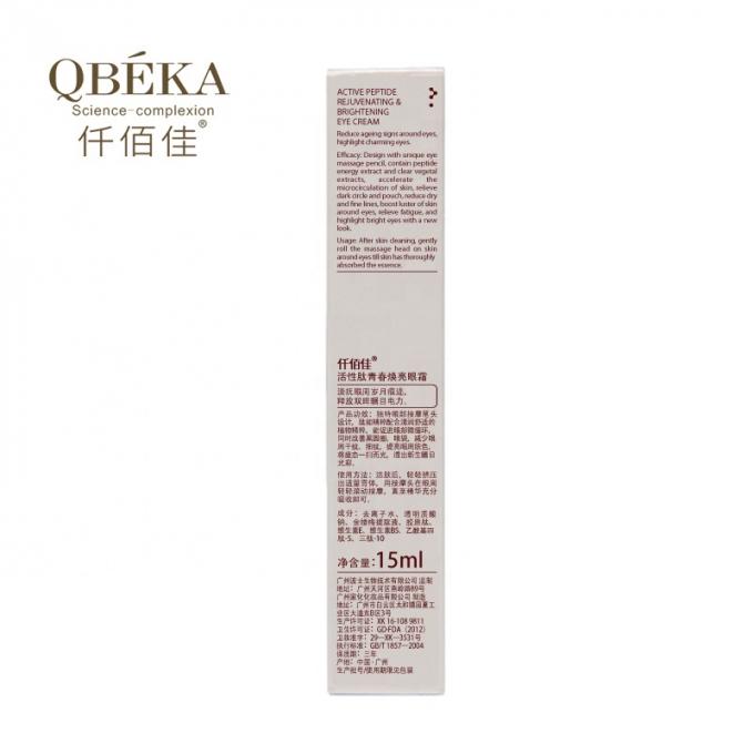 Reduzir as rugas e os círculos escuros nos olhos com o QBEKA Creme para Olhos com peptídeo ativo 3