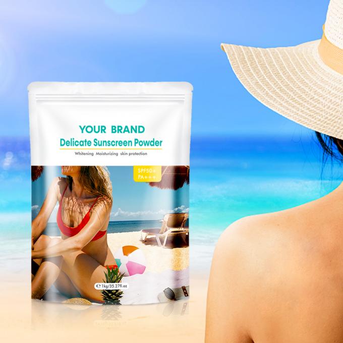 Proteção solar em pó SPF Proteção solar seca Proteção solar em pó mineral UVA E UVB SPF para crueldade livre 2