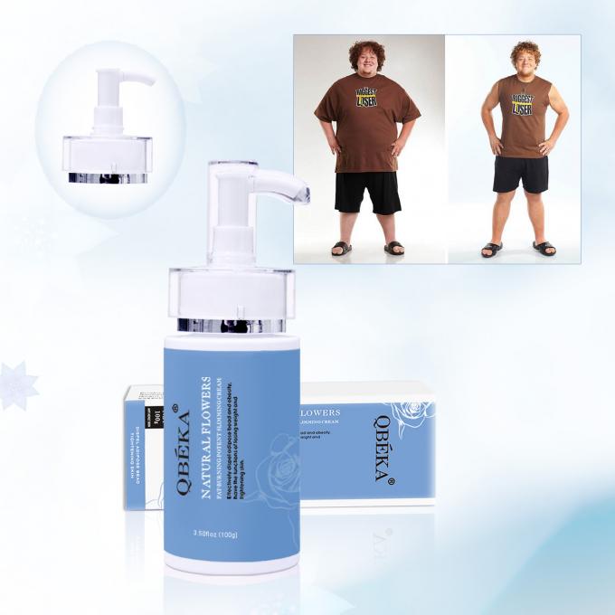 Creme de perda de peso Massagista de emagrecimento de corpo Creme com potentes flores de queima de gordura 4