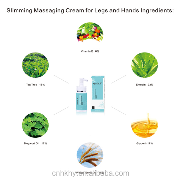 Massagista de emagrecimento para perda de peso QBEKA Óleo de jojoba creme quente para pernas e mãos 6