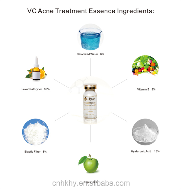 100% de vitamina pura Levorotatory VC soro de pele para tratamento facial e anti-rugas 4