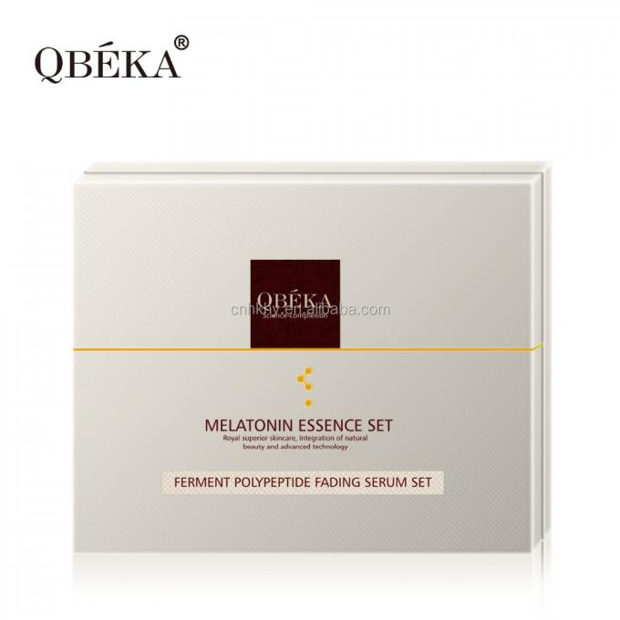 QBEKA Fermento Polipeptídeo Fading Serum Branqueamento Kit Facial de Ouro para efeito de levantamento 2