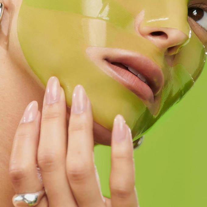 Mascareta facial com hidrogel de brilho rejuvenescente com óleo de semente de girassol variedade 5 peças 1