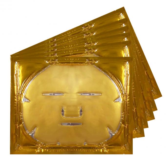 Máscara facial orgânica de ouro 24K para casa gel calmante personalizável de colágeno Crystal Beauty 2