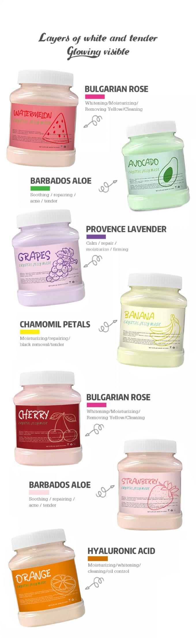 Hidratante Hydro Nutritivo gelatina Masking com frutas enriquecidas com colágeno masking em pó 4