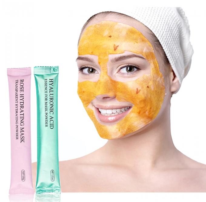 Marca privada Ácido hialurónico Máscara facial Função de clareamento Máscara facial Máscara de lama macia 3