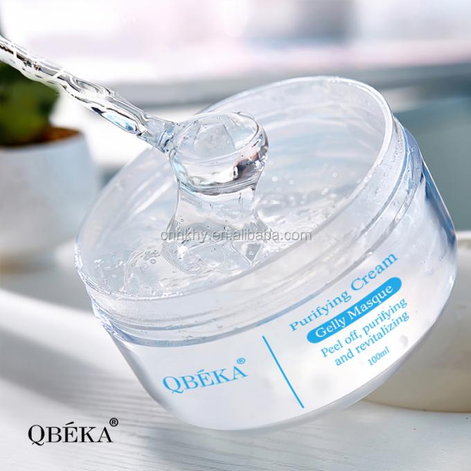 Clarificando e reparando gelatina de limpeza de frio para limpeza de rosto creme de peeling com peptídeos 3