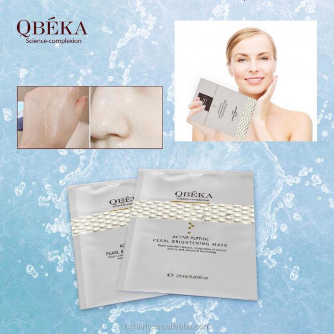 QBEKA Peptídeo ativo de pérola branqueador de máscara de clareamento 5pcs/caixa para todos os tipos de pele 4