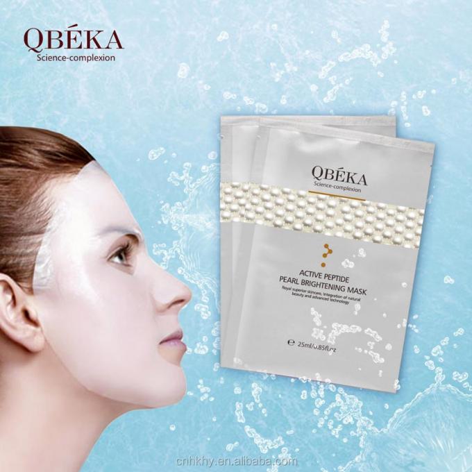 QBEKA Peptídeo ativo de pérola branqueador de máscara de clareamento 5pcs/caixa para todos os tipos de pele 3