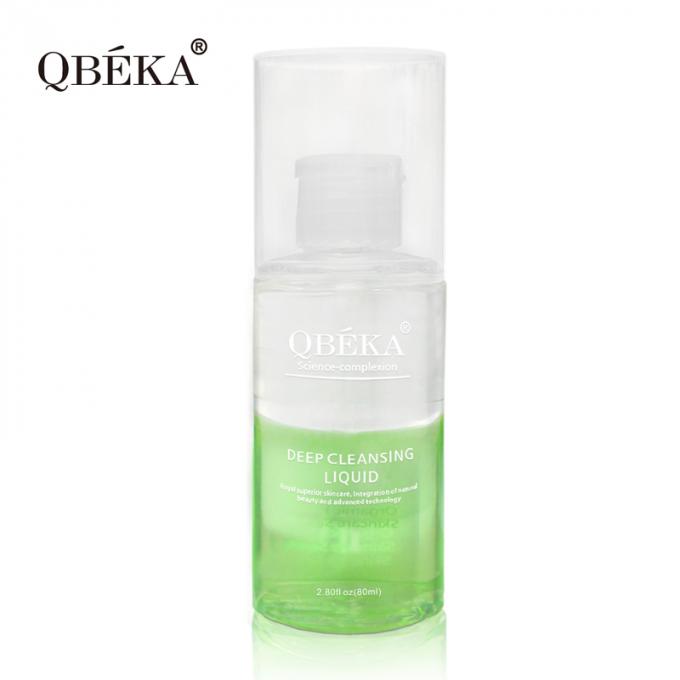 Limpeza de água de remoção de maquiagem 80ml sem irritação Limpeza profunda por equipe profissional de QC 3