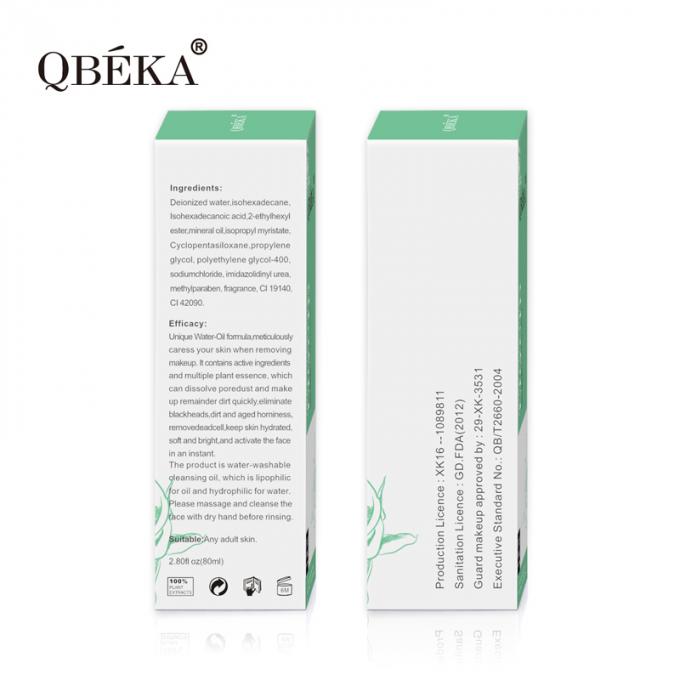 Limpeza de água de remoção de maquiagem 80ml sem irritação Limpeza profunda por equipe profissional de QC 6
