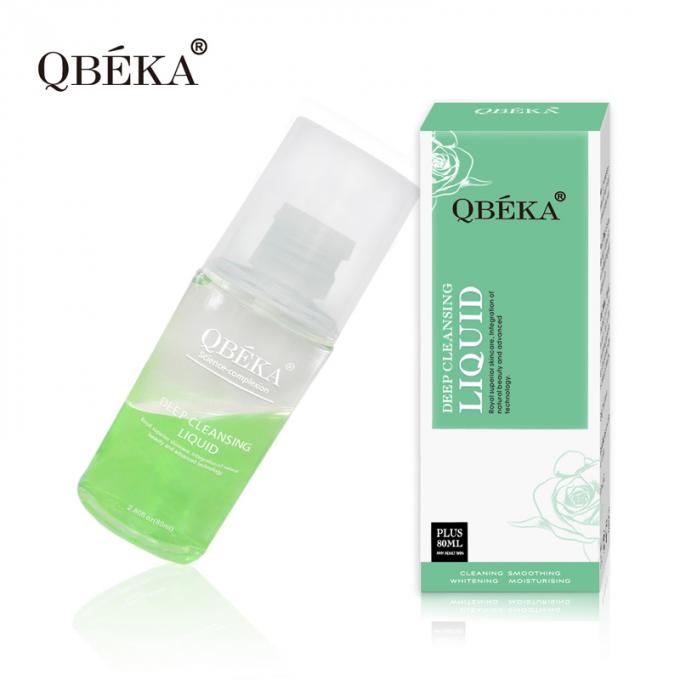 Limpeza de água de remoção de maquiagem 80ml sem irritação Limpeza profunda por equipe profissional de QC 8