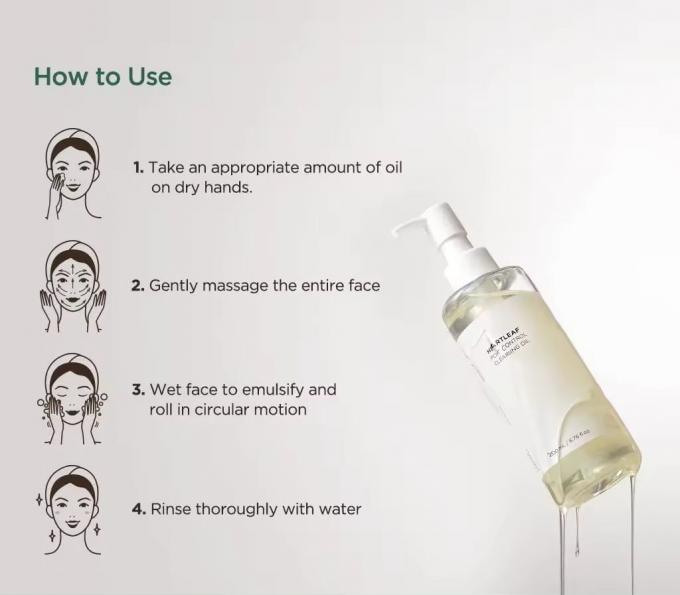 Suporte de Marca Privada Personalizar Controle de Poros da Folha do Coração Limpeza de Óleo Limpeza facial 1