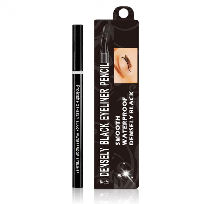 Ingredientes de ervas Densamente preto Eyeliner à prova d'água para melhor efeito na maquiagem dos olhos 1