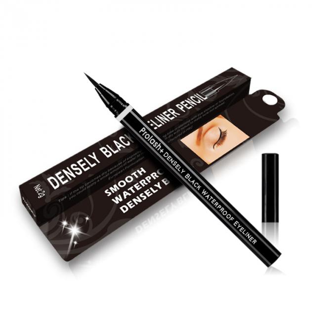 Ingredientes de ervas Densamente preto Eyeliner à prova d'água para melhor efeito na maquiagem dos olhos 0