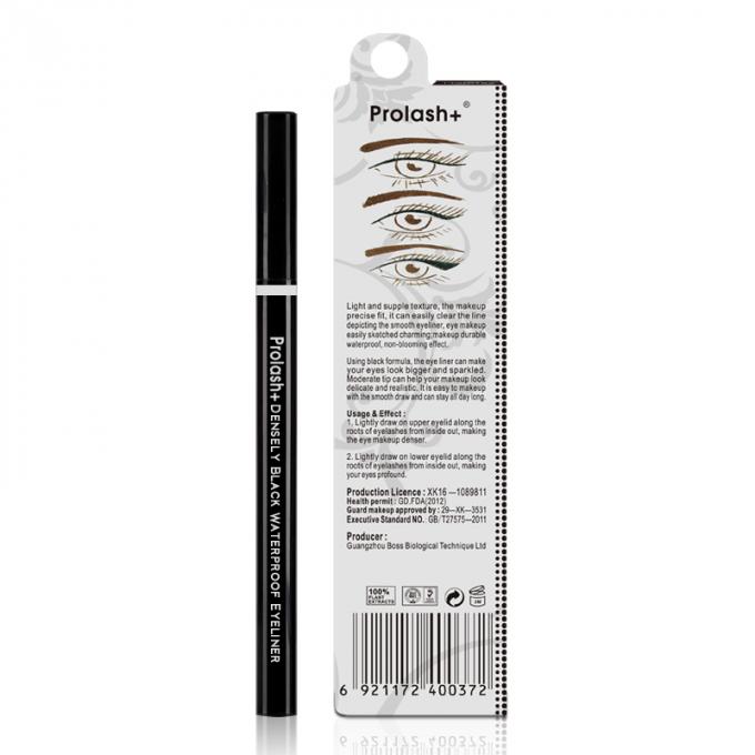 Ingredientes de ervas Densamente preto Eyeliner à prova d'água para melhor efeito na maquiagem dos olhos 2