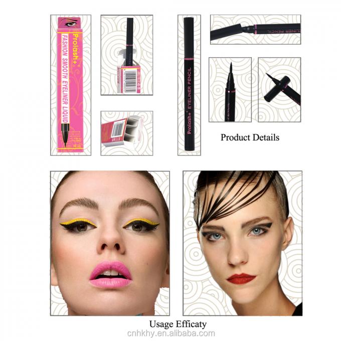 Eyeliner à prova d'água caneta de maquilhagem de olhos duradoura ultra-finho Clip Liquido Ferramenta resistente ao suor 3